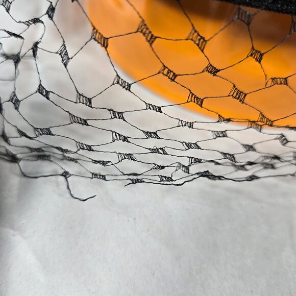 Valerie Modes 1950s Black Pillbox Hat with Veil Vintage Fascinator - Picture 4 of 12